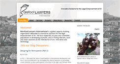 Desktop Screenshot of barefootlawyers.org